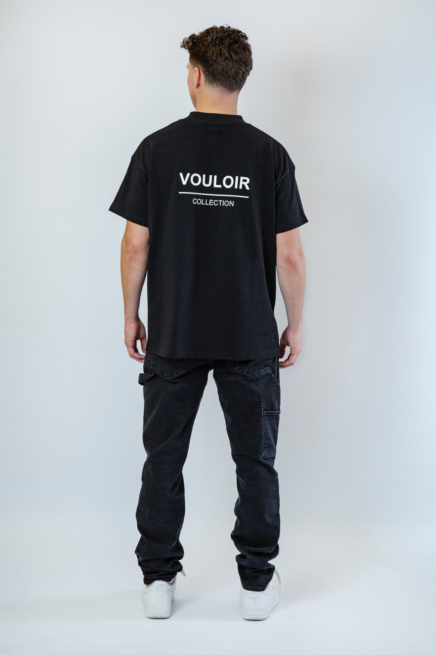 Oversized Logo Print T-Shirt - Black