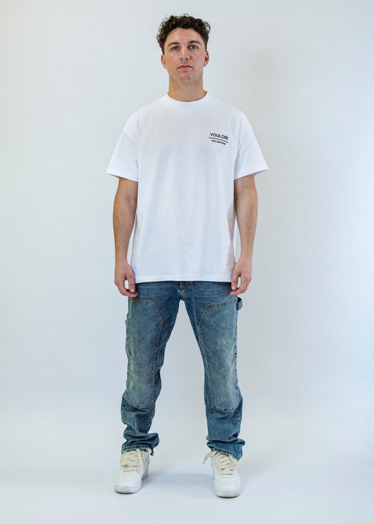 Oversized Logo Print T-Shirt - White