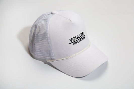 Mesh Trucker Cap - White